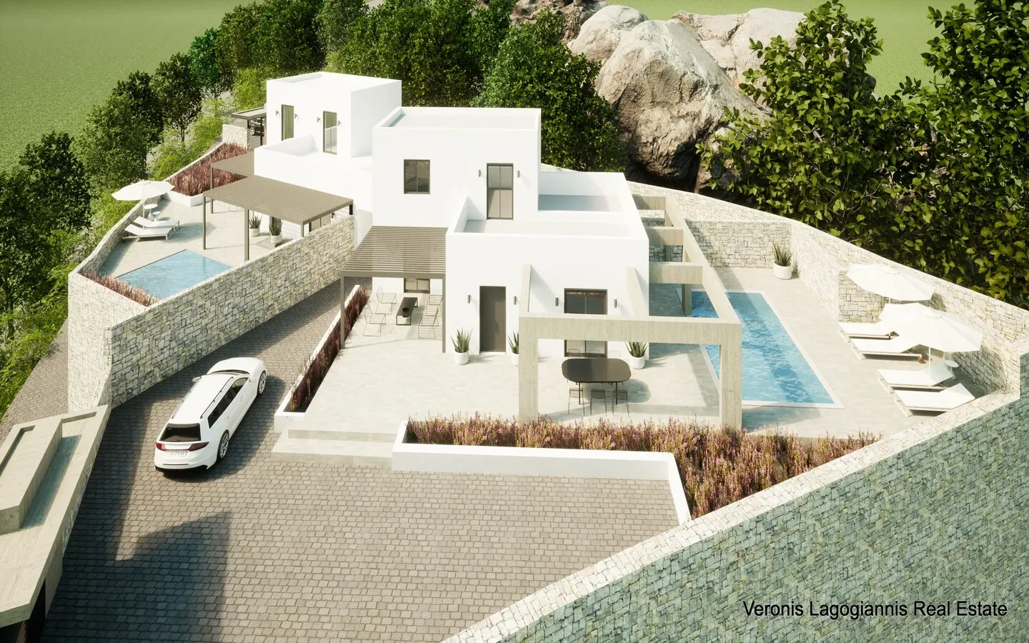 Vivlos Naxos / a house of 130 m with a swimming pool