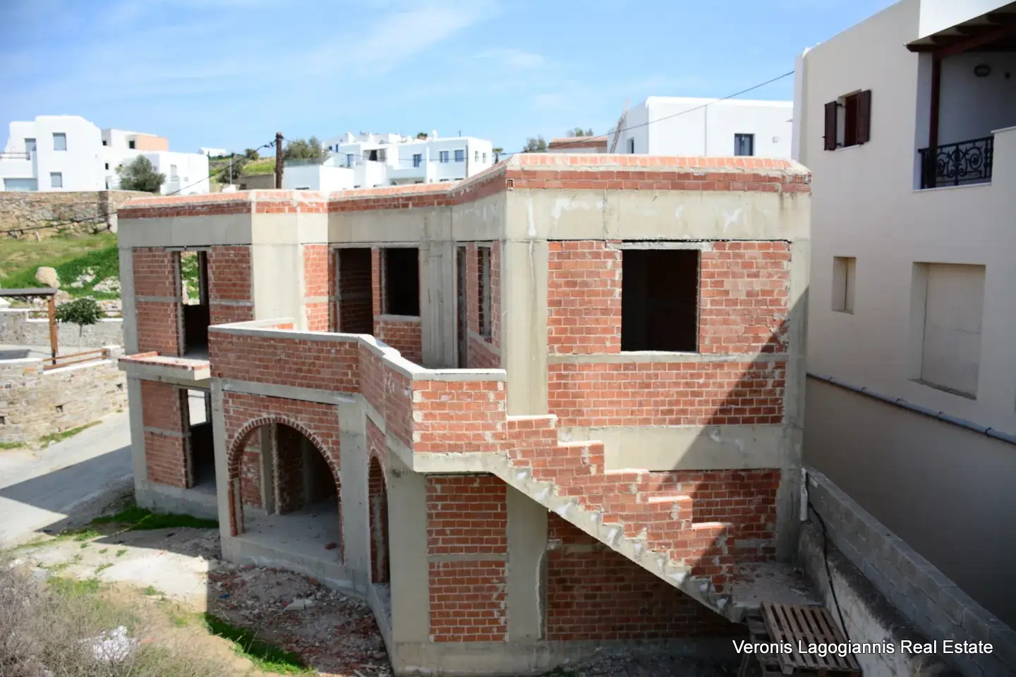 DSC_9560 Glinado Naxos / Unfinished 1st-Floor Apartment with Sea View / 640618