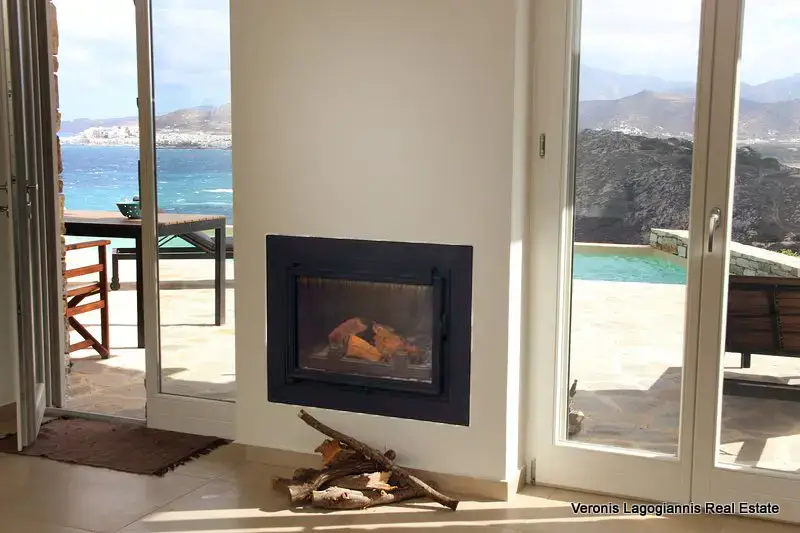 Villa Almiriki Fire Place Stelida Naxos / House of 78.55m2 / 640648