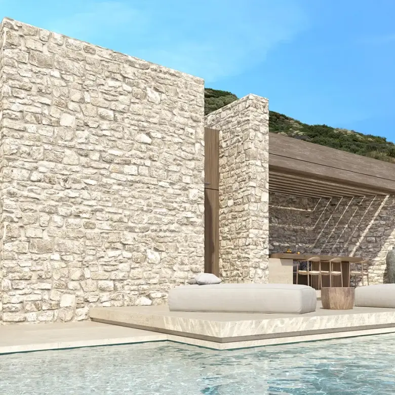 Seaside Villas with pool Stelida Akrolithi Project