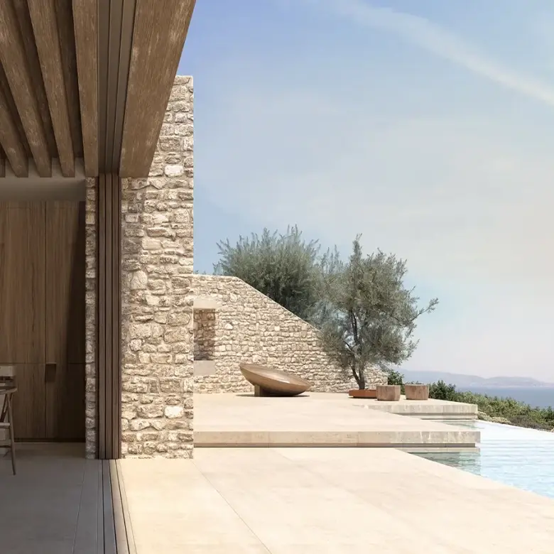 Seaside Villas with pool Stelida Akrolithi Project
