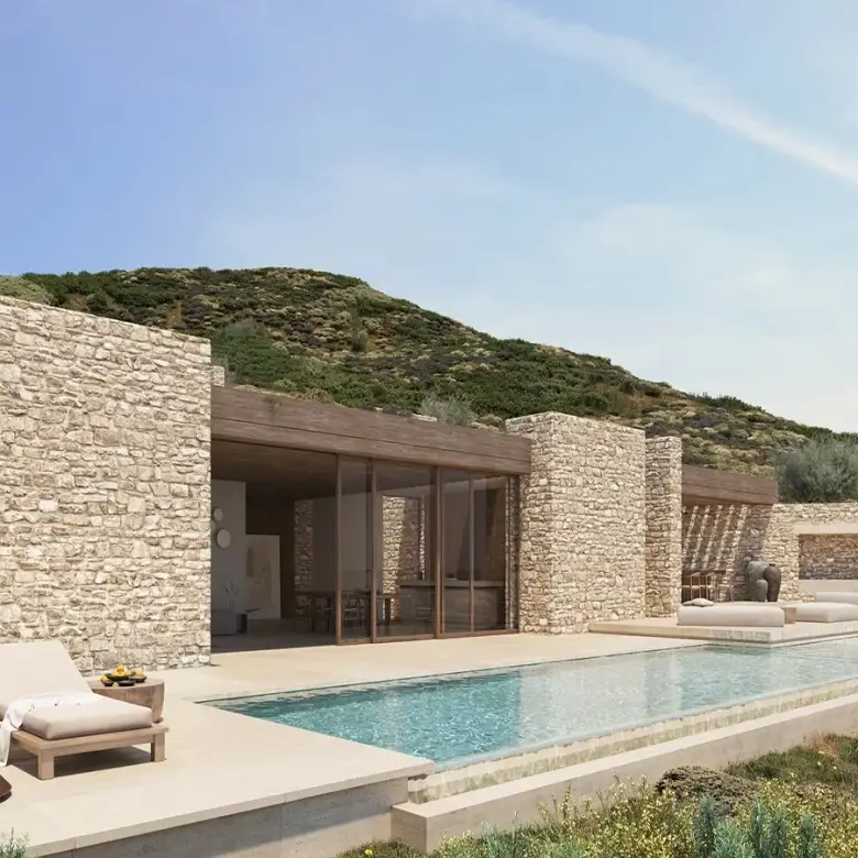Seaside Villas with pool Stelida Akrolithi Project